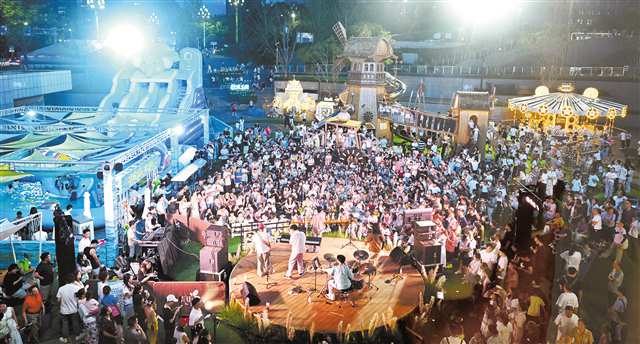 商业区音乐会正在刺激活力的消费