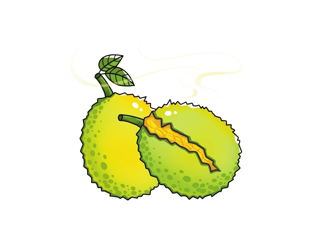 红肉菠萝蜜卡通图片图片