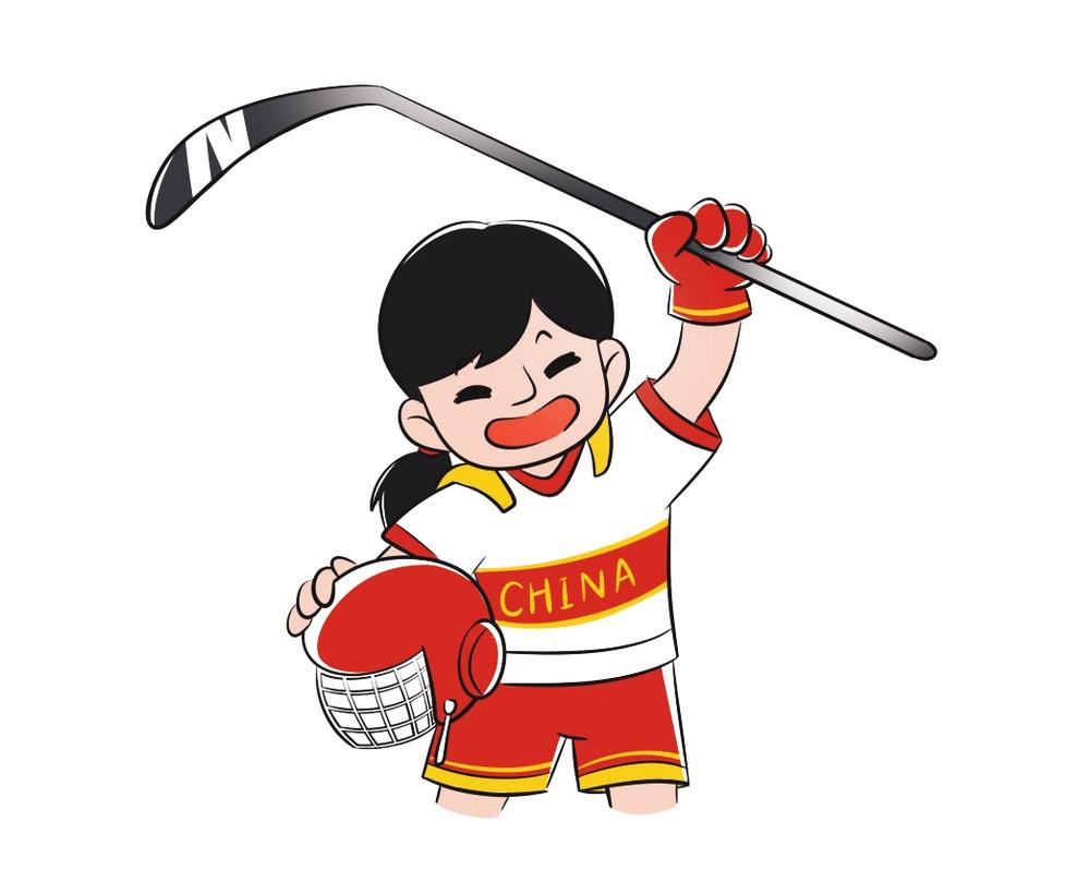 中国冰球卡通图片